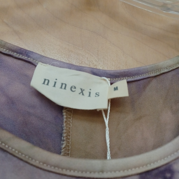 Purple Lilac Lavender Boho Tie Die Tiered Dress M New Tags NWT - Picture 6 of 9